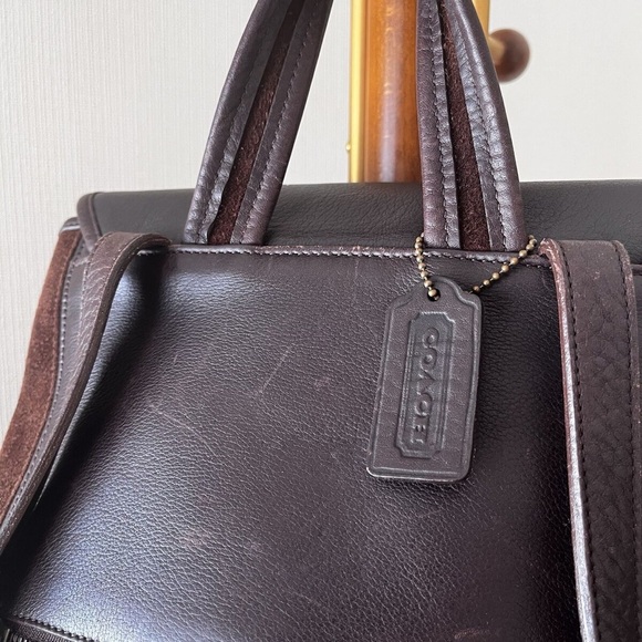 Vintage Coach Berkeley Convertible Backpack 9016 Suede Russett - Picture 3 of 3